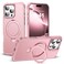 SKYLMW Compatible with iPhone 16 Pro Max Case with Invisible Magnetic ORing Stand MilitaryGrade Case for iPhone 16 ProMax 69 Compatible with MagSafeGreat Grip Feeling Rose Gold