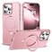 SKYLMW Compatible with iPhone 16 Pro Max Case with Invisible Magnetic ORing Stand MilitaryGrade Case for iPhone 16 ProMax 69 Compatible with MagSafeGreat Grip Feeling Rose Gold