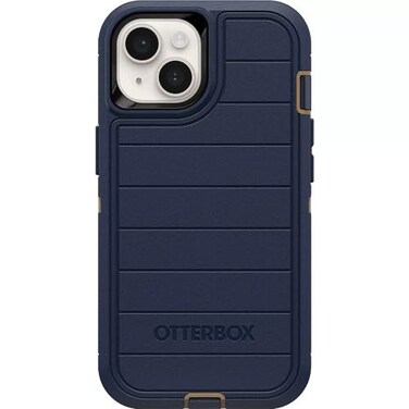 OtterBox iPhone 14 iPhone 13 Only Defender Series Case Blue Suede Shoes Case Only Screenless Rugged Durable with Port Protection Microbial Defense Protection