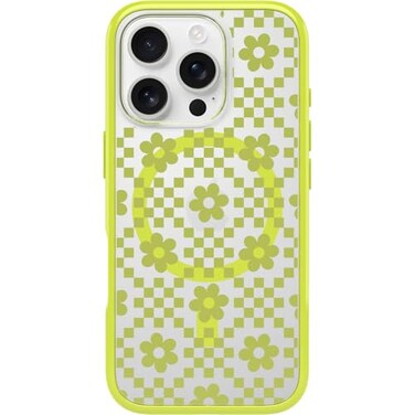 OtterBox iPhone 16 Pro Symmetry Series Clear Case Daisy Dance Yellow UltraThin Sleek iPhone Case Floral iPhone Case