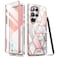 i-Blason iBlason Case for Samsung Galaxy S25 Ultra Case MagSafe with Builtin Screen Protector Support Wireless Charger FullBody Slim Fit Style Magnetic Phone Case for S25 Ultra Marble