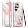 i-Blason iBlason Case for Samsung Galaxy S25 Ultra Case MagSafe with Builtin Screen Protector Support Wireless Charger FullBody Slim Fit Style Magnetic Phone Case for S25 Ultra Marble