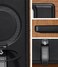 Butaiga for Samsung Galaxy S25 Ultra Case Leather with Stand AntiSlip Grip Ring Fits for MagSafe Black S25 Ultra