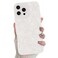 MZELQ for iPhone 16 Pro Max Case Silicone Floral Flower Rose Cute Pattern Camera Protection Soft Slim Phone Case for Phone Case White