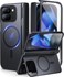 TONGATE for Pixel 9 Pro Fold Case with Kickstand Rugged Google 9Pro Fold Phone Case Built in Screen Protector Hinge Protection Large Horizontal Stand Slim Case for Google Pixel 2 2024 Black