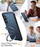 TORRAS Magnetic Stand for Samsung Galaxy S25 Plus Case Compatible with Magsafe Military Grade Drop Tested Shockproof Ring Translucent Slim Protective Phone Case for S25 Plus Case Ostand Black