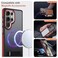 MALEWOLF Kickstand Case for Samsung Galaxy S25 Ultra Magnetic Fits for Magsafe Rugged Shockproof Phone Case with AntiSlip Grip Slim Matte Protective Cover for Galaxy S25 Ultra BlackRed