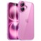 JETech Case for iPhone 16 61Inch Shockproof Phone Bumper Cover Solid Color Matte TPU Frame AntiScratch Clear Back Pink