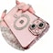 Doulings Magnetic Glitter Diamond for iPhone 15 Plus CaseCompatible with MagSafe Sparkle Rhinestone Camera Lens Protector PlatedCrtstal Clear Slim Military Drop Shockproof Cover for WomenPink