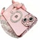 Doulings Magnetic Glitter Diamond for iPhone 15 Plus CaseCompatible with MagSafe Sparkle Rhinestone Camera Lens Protector PlatedCrtstal Clear Slim Military Drop Shockproof Cover for WomenPink