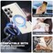 ETPESOK Compatible with Samsung Galaxy S25 Ultra Case with Magnetic Ring Stand Compatible with MagSafe Full Camera Lens Protector Plating Clear Phone Case for S25 Ultra 69 Silver