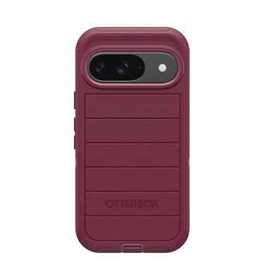 OtterBox Google Pixel 9 Pixel 9 Pro Only Defender Series Case Case Only Rugged Durable with Port Protection Microbial Defense Protection NonRetail Packaging Foxberry Pink