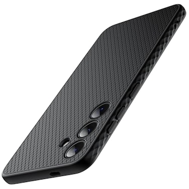 JETech Grip Case for Samsung Galaxy S24 Soft TPU Slim Fit Protective Phone Cover with Camera Lens Full Protection Shockproof Black