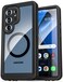 ENCASED Waterproof Case Designed for Samsung Galaxy S25 Ultra IP68 Full Body Protective Phone Case with Screen Protector Builtin ClearBlack S25 Ultra