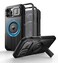 Dexnor for iPhone 12 iPhone 12 Pro Case with Slide Camera Cover Adjustable Kickstand Builtin Screen ProtectorMagsafe Rugged Shockproof Bumper Cases HeavyDuty Magnetic Protective CoverBlack