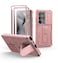 Dexnor for Samsung Galaxy S25 Ultra Case with Builtin Slide Camera Cover Screen Protector KickstandHeavyDuty Shockproof Rugged Case FullBody Bumper Cover for Galaxy S25 Ultra2025Peony Pink