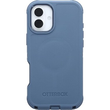 OtterBox iPhone 16 Plus Defender Series Case Baby Blue Jeans Tough Rugged Durable iPhone Case Snaps on MagSafe MultiLayer Impact Absorbing iPhone Case