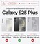Dexnor for Samsung Galaxy S25 Plus Case with Camera Cover Adjustable Kickstand Builtin Screen Protector Magnetic Rugged Shockproof Bumper Cases HeavyDuty Magnetic Protective Cover 2025Black