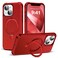 SKYLMW Compatible with iPhone 13 Case iPhone 14 Case with Invisible Magnetic ORing Stand Phone Cases for 13 14 61 Compatible with MagSafeGreat Grip Feeling Red