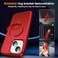 SKYLMW Compatible with iPhone 13 Case iPhone 14 Case with Invisible Magnetic ORing Stand Phone Cases for 13 14 61 Compatible with MagSafeGreat Grip Feeling Red