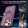 SKYLMW Compatible with iPhone 13 Pro Case with Invisible Magnetic ORing Stand MilitaryGrade Translucent Case for iPhone 13 Pro 61 Compatible with MagSafeGreat Grip Feeling Wine Red