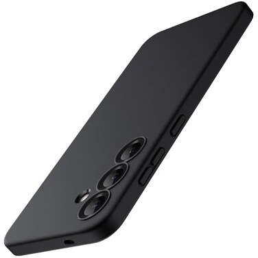 JETech Slim Fit Case for Samsung Galaxy S25 Plus 5G Camera Lens Full Protection Soft TPU Thin Protective Phone Cover with Matte Finish Shockproof Black