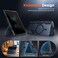MOBOSI for Z Fold 6 Case with Privacy Screen Protector Compatible with Magsafe Builtin KickstandFull Body Hinge Protection Shockproof Phone Cover Black