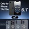 JETech Matte Case for iPhone 17e 2026 iPhone 16e Shockproof Military Grade Drop Protection Frosted Translucent Back Phone Cover AntiFingerprint 61Inch Display Black