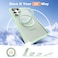 Zalinbo Compatible with Samsung Galaxy S22 S23 Ultra Case with 360Rotatable Magnetic Ring Stand Compatible with MagSafe Military Protection Shockproof Translucent Phone CaseGreen