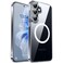CANSHN Designed for Samsung Galaxy S25 Plus Case 2025 Full Camera Protection Compatible with Magsafe Crystal Clear