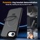 SKYLMW Compatible with iPhone 16e Case iPhone 17e Case 61 with Invisible Magnetic ORing Stand MilitaryGrade Translucent Phone Cases Compatible with MagSafeGreat Grip Feeling Black