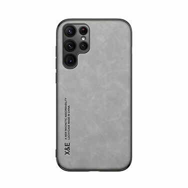Kepuch Silklike Case for Samsung Galaxy S22 Ultra Cover Bumper Builtin Metal Plate for Samsung Galaxy S22 Ultra Gray
