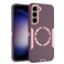 showdd Designed for Samsung Galaxy S25 CaseMagneticDouble Drop Protection Heavy DutyCompatible with MagSafeDustproofNo Fading No Yellowingfor Men WomenPurple Rose Gold