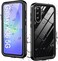 Hllhunkhe for Samsung Galaxy A37 A36 5G Phone Case with Builtin Screen Protector Waterproof Case Rugged Full Body Underwater Dustproof Shockproof Drop Proof Protective Cover for Samsung A37 A36 5G Bla