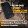 DEWALT 360 Rotatable Magnetic Ring for iPhone 16 Pro Max Case Heavy Duty Drop Protection Fit for MagSafe wStand Ring Holder Shockproof Nanobubbles for iPhone 16 Pro Max Phone Case Ostand Black