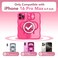 CAPRARO for iPhone 16 Pro Max Case for Women Girls Upgraded Full Camera Protection Compatible with MagSafe Cute Wave Translucent Matte Phone Case for iPhone 16 Pro Max Hot Pink