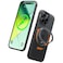 TORRAS 360 Magnetic Stand for iPhone 16 Pro Max Case Fit for MagSafe MilitaryGrade Protection Translucent Slim Case for iPhone 16 Pro Max Obsidian Black Ostand O3 Fitness Series