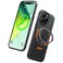 TORRAS 360 Magnetic Stand for iPhone 16 Pro Max Case Fit for MagSafe MilitaryGrade Protection Translucent Slim Case for iPhone 16 Pro Max Obsidian Black Ostand O3 Fitness Series