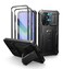 Dexnor for Samsung Galaxy A365G Case 2 Front Frame Builtin Magnetic Slide Camera Cover Kickstand Heavy Duty Protection Shockproof Phone Case with Screen Protector 67 inch Black