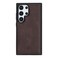 Venito Lucca for Samsung Galaxy S25 Ultra Case Handcrafted Full Grain Leather DropImpact Protection Slim Fit Phone Case 69 Inches Coffee Brown
