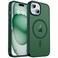 zapica Magnetic for iPhone 15 Case iPhone 14 Case Compatible with MagSafe Military Grade Drop Protection Translucent Matte Shockproof AntiScratch Phone Cover Forest Green