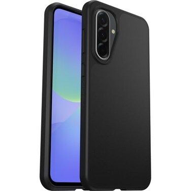 OtterBox Samsung Galaxy A36 5G React Series Case Black UltraThin PocketFriendly Raised Edges Protect Camera Screen Wireless Charging Compatible Single Unit Ships in Polybag