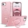 SKYLMW Compatible with iPhone 16e Case iPhone 17e Case 61 with Invisible Magnetic ORing Stand MilitaryGrade Phone Cases Compatible with MagSafeGreat Grip Feeling Rose Gold