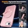 SKYLMW Compatible with iPhone 16e Case iPhone 17e Case 61 with Invisible Magnetic ORing Stand MilitaryGrade Phone Cases Compatible with MagSafeGreat Grip Feeling Rose Gold