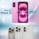 JETech Glitter Case for iPhone 16 61Inch Bling Sparkle Shockproof Phone Bumper Cover Cute Sparkly for Women and Girls Pink