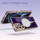 AIGOMARA Magnetic Case Made for Samsung Galaxy S25 Ultra Wireless Charging Compatible Heart Design Soft TPU Electroplated Phone Cover AntiScratch Shockproof Slim Case for Women Purple