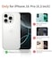 FEWGEY for iPhone 16 Pro Case with MagSafe Stand Ring for Women Cute Clear Floral Design with 360 Kickstand Holder Magnetic Shock Proof HeavyDuty Protection Blue Flower