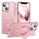 SKYLMW Compatible with iPhone 13 Case iPhone 14 Case with Invisible Magnetic ORing Stand Phone Cases for 13 14 61 Compatible with MagSafeGreat Grip Feeling Rose Gold