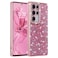FABSPARK Case for Samsung Galaxy S25 UltraGlitter Crystal Diamond Rhinestone Sequin Shiny Bling Sparkly Glossy Luxury ElectroplatedAesthetic Cute Full Protection for Samsung Galaxy S25 UltraPink