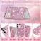FABSPARK Case for Samsung Galaxy S25 UltraGlitter Crystal Diamond Rhinestone Sequin Shiny Bling Sparkly Glossy Luxury ElectroplatedAesthetic Cute Full Protection for Samsung Galaxy S25 UltraPink